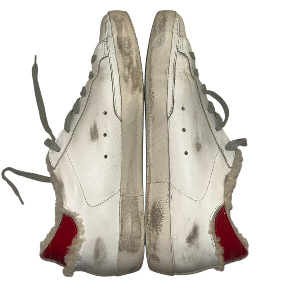 Golden Goose Superstar Leather & Shearling Hidden Lift Low-Top Sneakers - Picture 4 of 6